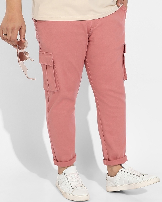 HUGO - Relaxed-fit cargo trousers in stretch cotton