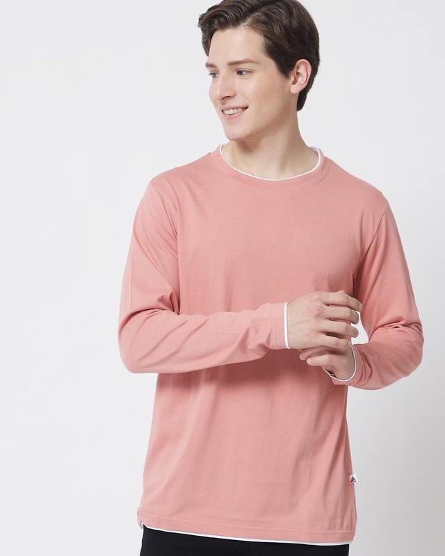 Shop Men's Pink T-shirt-Front