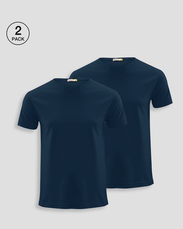 Shop Men's Blue T-shirt Pack of 2-Front