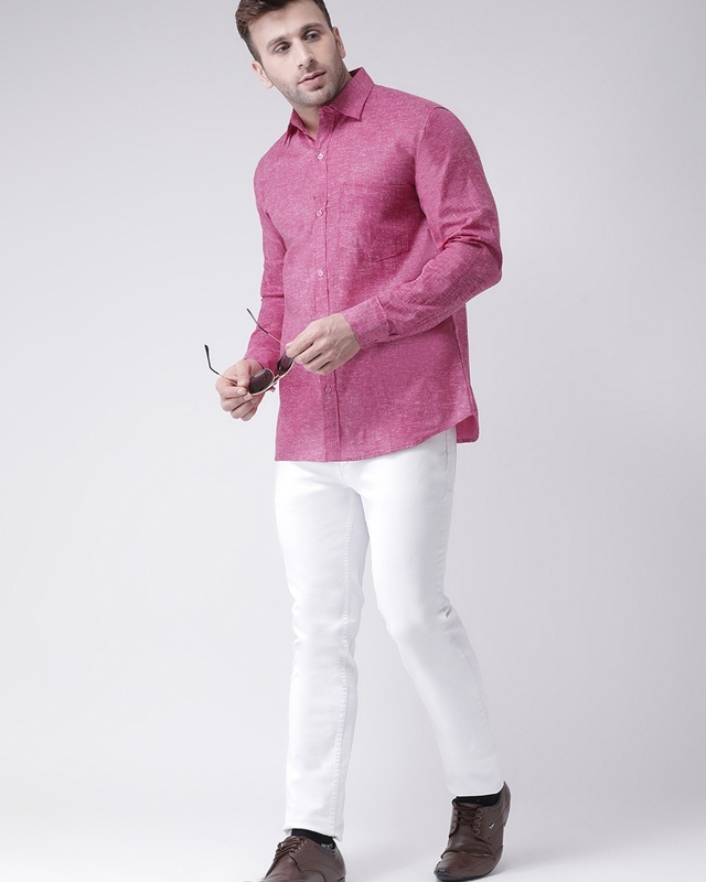Shop Men's Purple Casual Shirt-Front