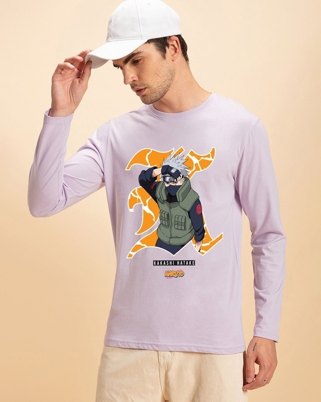 Shop Men's Purple Copycat Ninja Graphic Printed T-shirt-Front