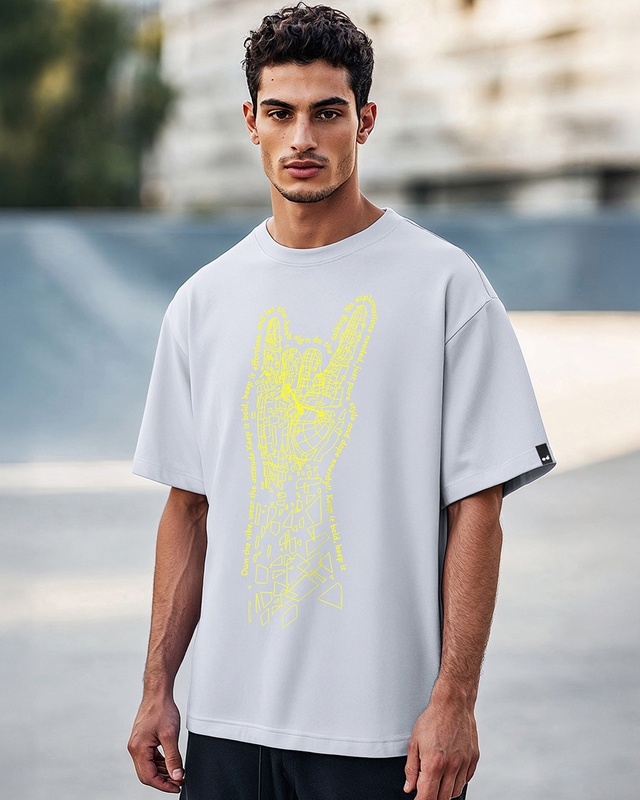 Shop Men's Lavender Dope Graphic Printed Oversized T-shirt-Front