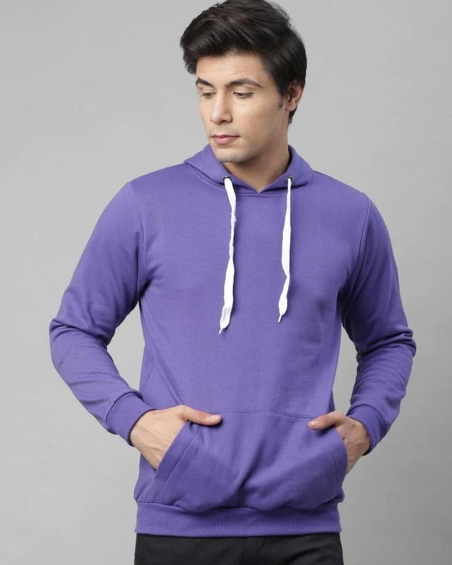 Shop Men's Purple Hoodie-Front