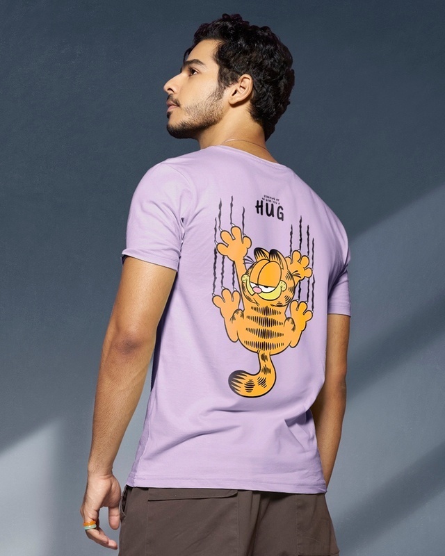 Shop Men's Purple Hug It Out Graphic Printed T-shirt-Front