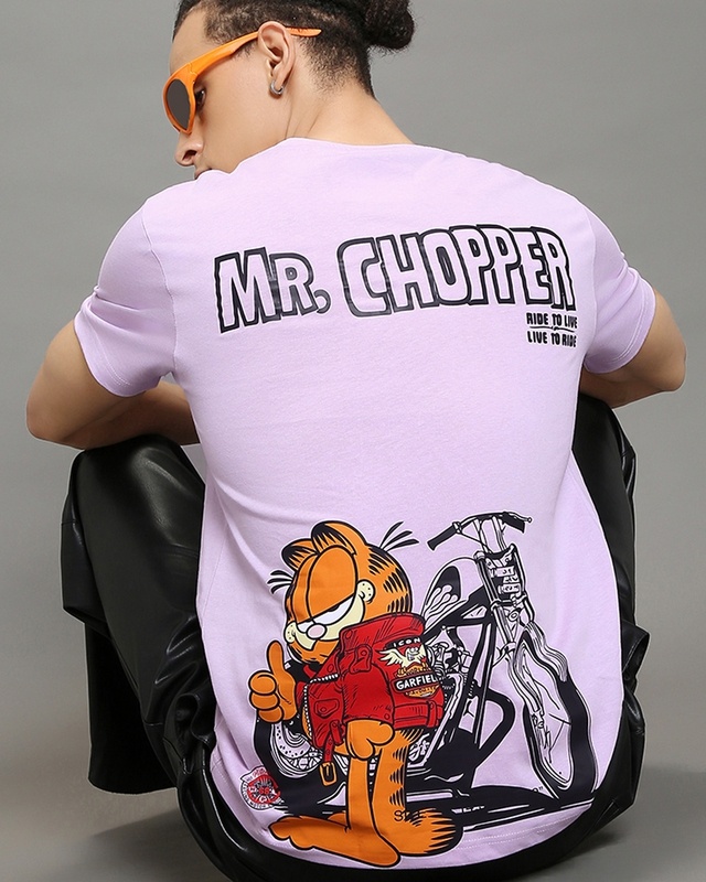 Shop Men's Purple Mr.Chopper Graphic Printed T-shirt-Front