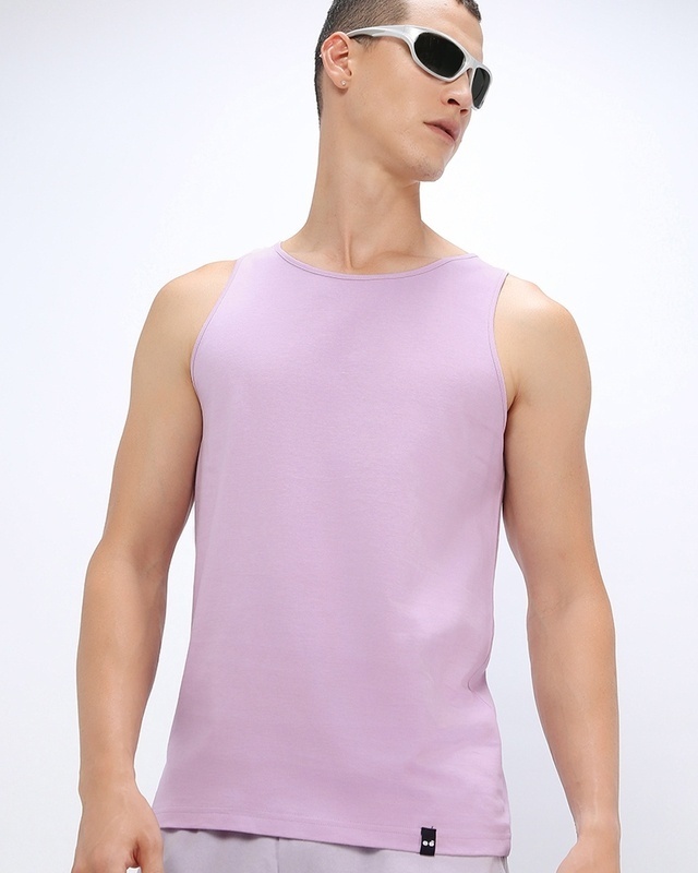 Shop Men's Purple Vest-Front