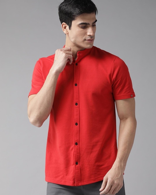 Shop Men's Red Casual Shirt-Front