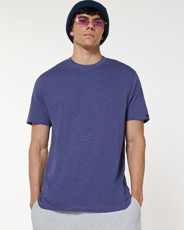 Shop Men's Skipper Blue T-shirt-Front