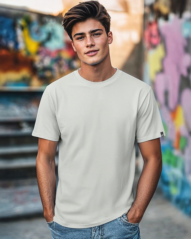 Shop Men's Vapour Blue T-shirt-Front