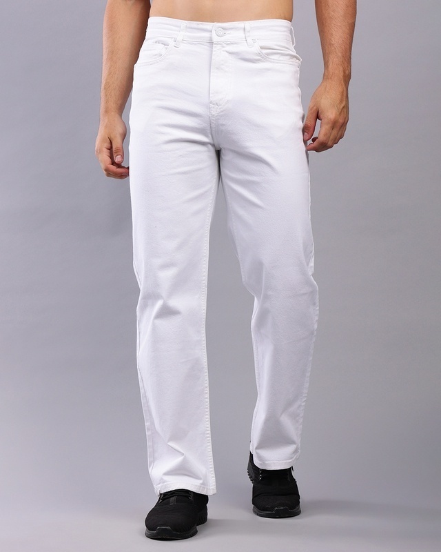 Shop Men's White Jeans-Front