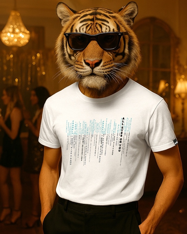 Shop Men's White Matrix Graphic Printed T-shirt-Front