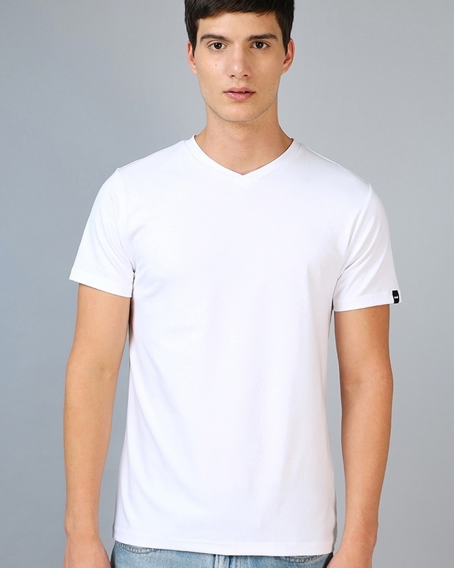 Shop Men's White T-shirt-Front