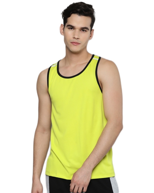 Shop Men's Yellow Slim Fit T-shirt-Front