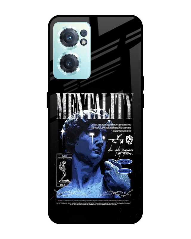 Shop Mentality Memories Premium Glass Case for OnePlus Nord CE 2 5G (Shock Proof, Scratch Resistant)-Front