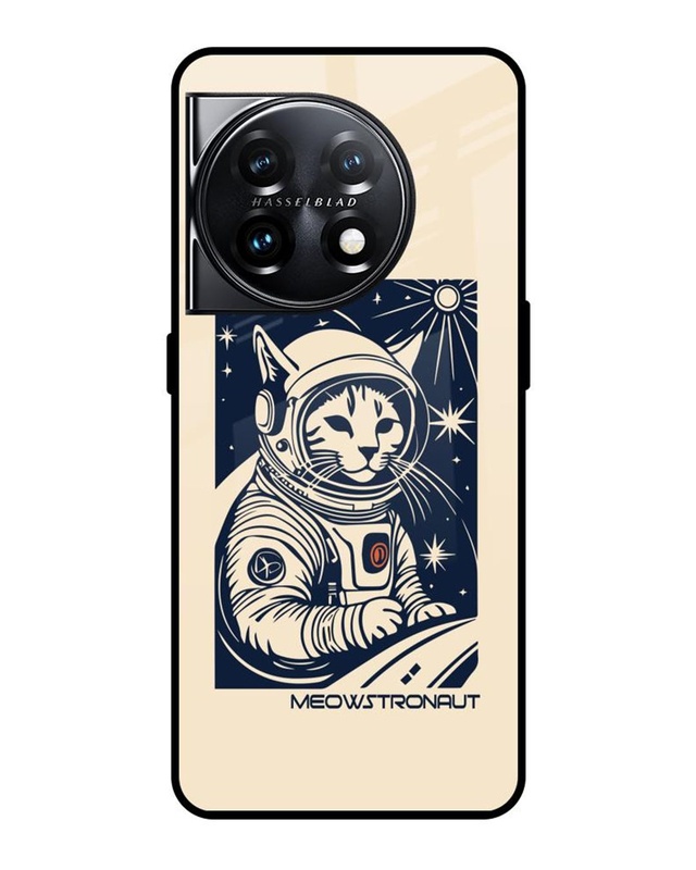Meowstronaut Premium Glass Cover for OnePlus 11 5G