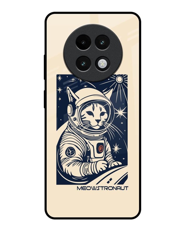 Meowstronaut Premium Glass Cover for Realme 13 Plus 5G