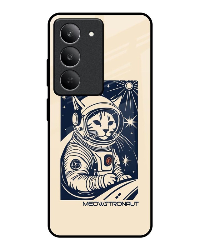 Meowstronaut Premium Glass Cover for Realme 14x 5G