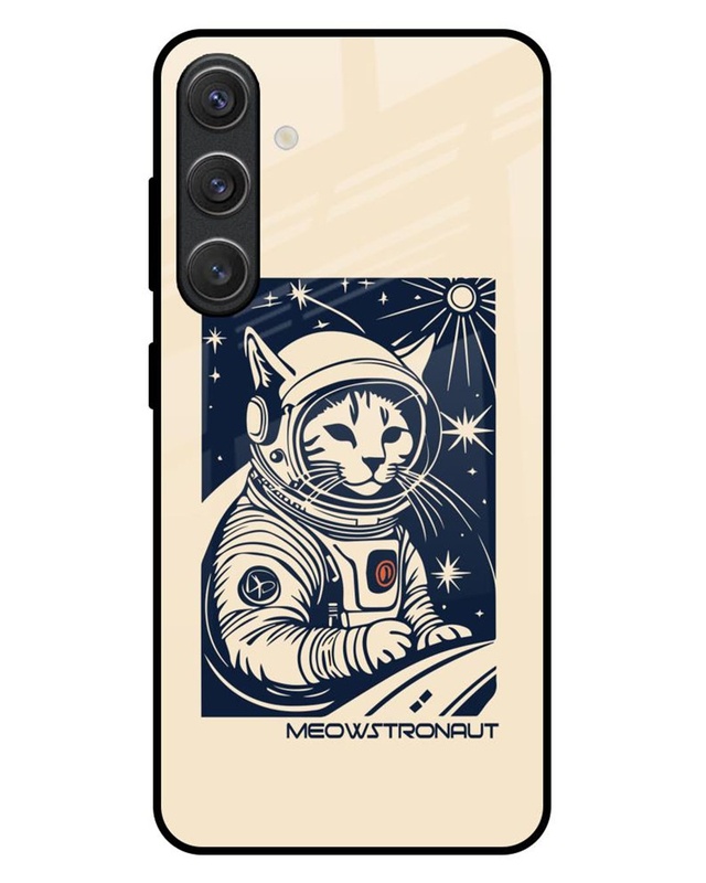 Meowstronaut Premium Glass Cover for Samsung Galaxy S25 Plus 5G