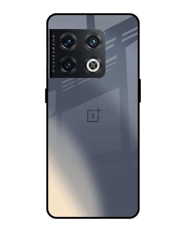 Shop Metallic Gradient Premium Glass Case for OnePlus 10 Pro (Shock Proof, Scratch Resistant)-Front