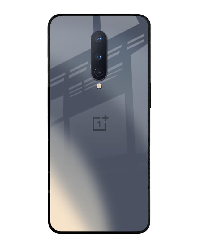 Shop Metallic Gradient Premium Glass Case for OnePlus 8 (Shock Proof, Scratch Resistant)-Front