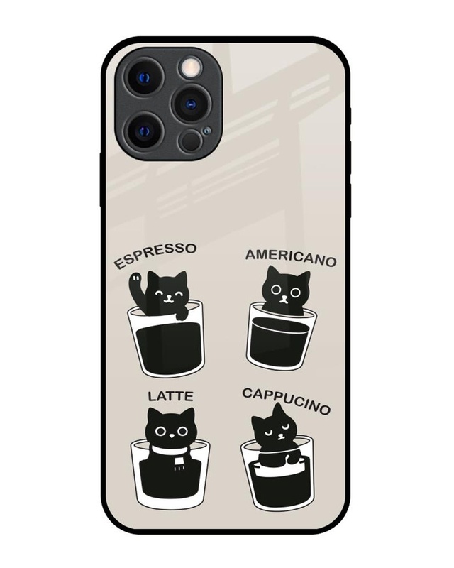 Shop Mews & Brews Premium Glass Cover for Apple iPhone 12 Pro-Front