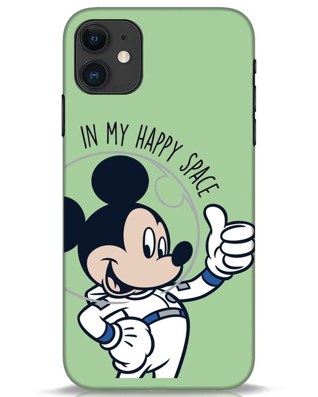 Shop Mickey Happy Space Designer Hard Cover for iPhone 11-Front