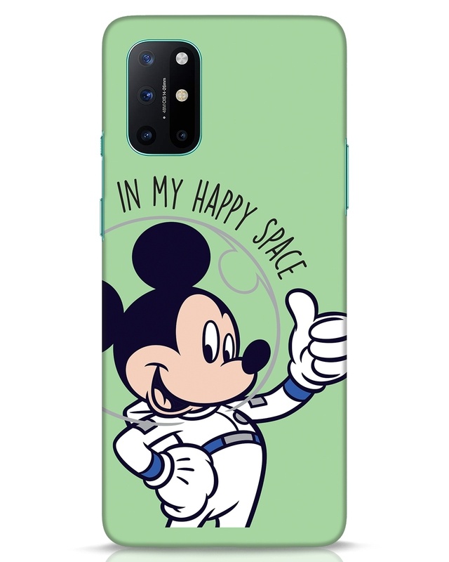 Shop Mickey Happy Space Designer Hard Cover for OnePlus 8T-Front