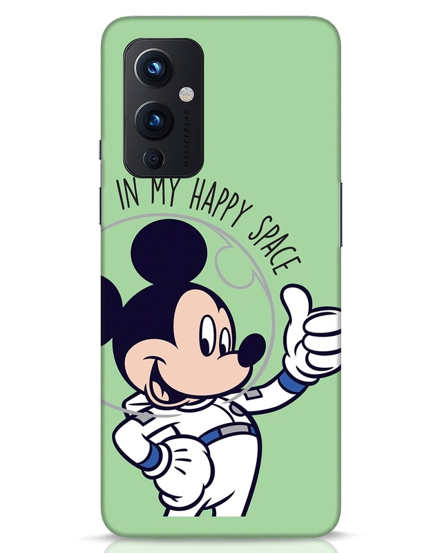 Shop Mickey Happy Space Designer Hard Cover for OnePlus 9-Front