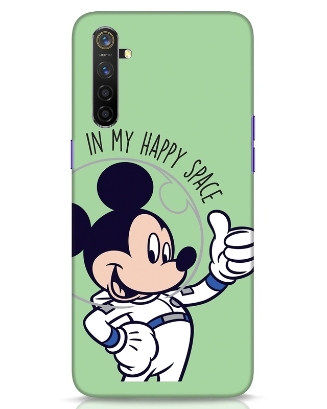 Shop Mickey Happy Space Designer Hard Cover for Realme 6-Front