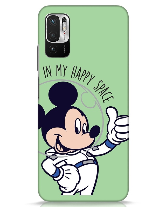 Shop Mickey Happy Space Designer Hard Cover for Xiaomi Redmi Note 10 T-Front