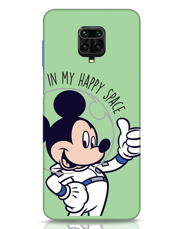 Shop Mickey Happy Space Designer Hard Cover for Xiaomi Redmi Note 9 Pro-Front
