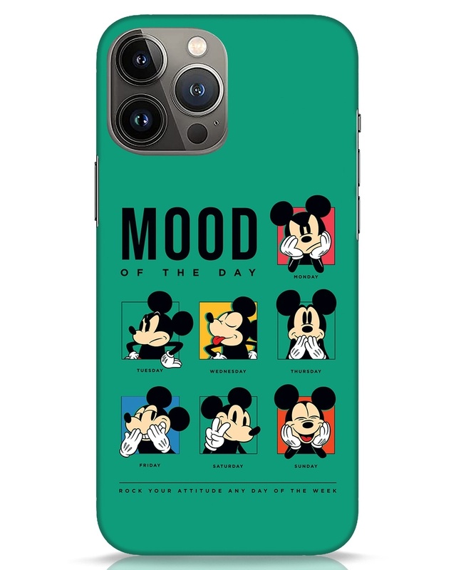 Shop Mickey Moods Designer Hard Cover for iPhone 13 Pro Max-Front