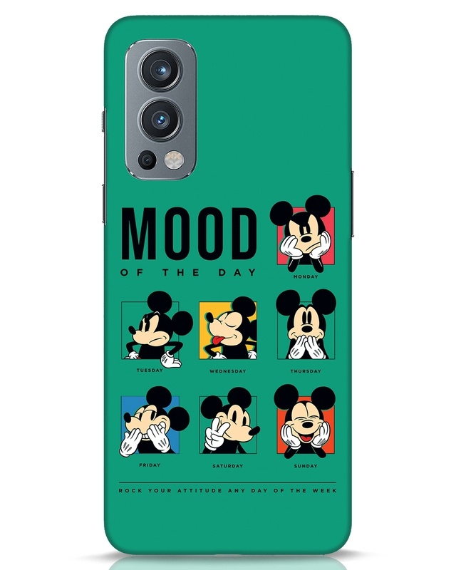 Shop Mickey Moods Designer Hard Cover for OnePlus Nord 2-Front