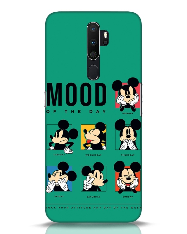 Shop Mickey Moods Designer Hard Cover for Oppo A5 2020-Front