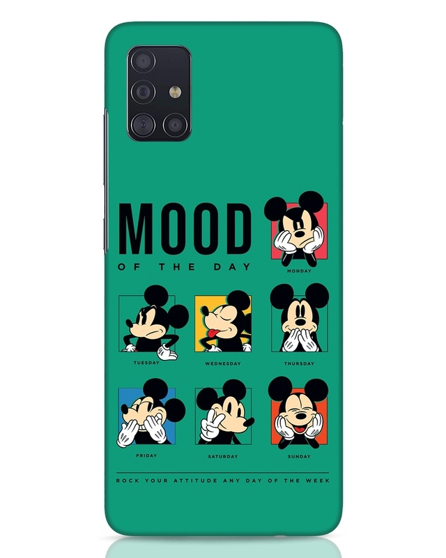 Shop Mickey Moods Designer Hard Cover for Samsung Galaxy A51-Front