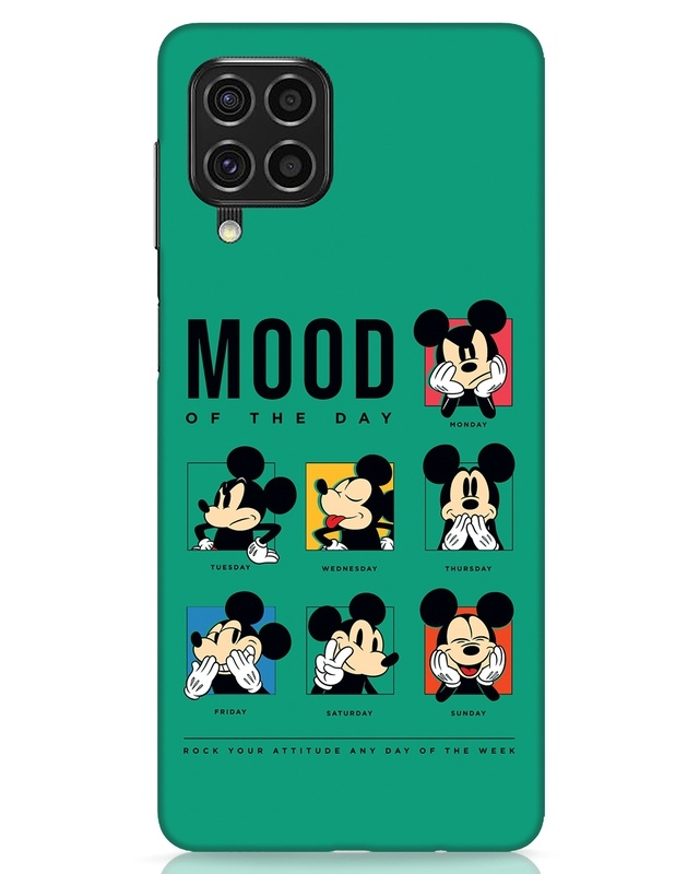 Shop Mickey Moods Designer Hard Cover for Samsung Galaxy F62-Front