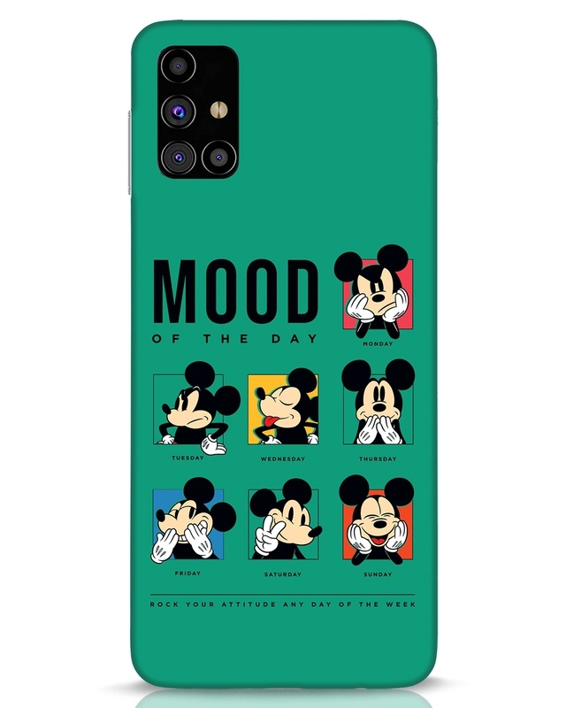 Shop Mickey Moods Designer Hard Cover for Samsung Galaxy M31s-Front