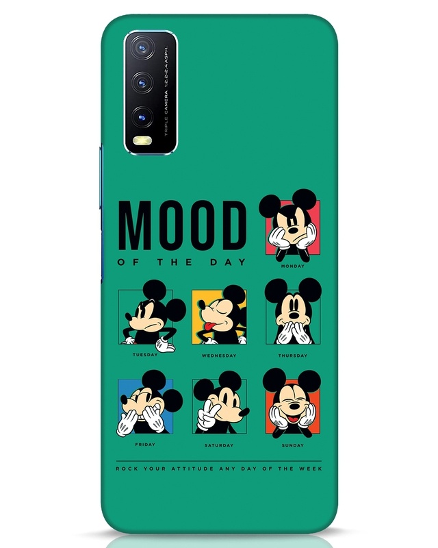 Shop Mickey Moods Designer Hard Cover for Vivo Y20-Front