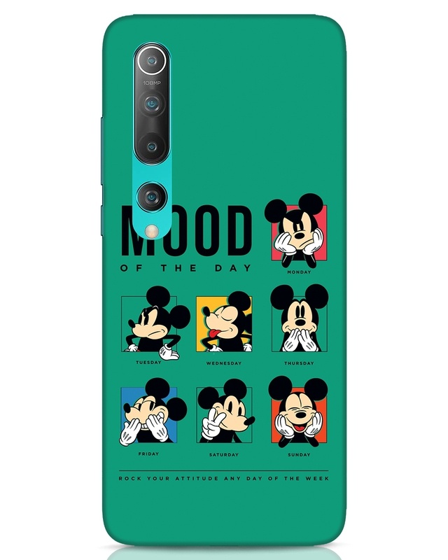 Shop Mickey Moods Designer Hard Cover for Xiaomi Mi 10-Front