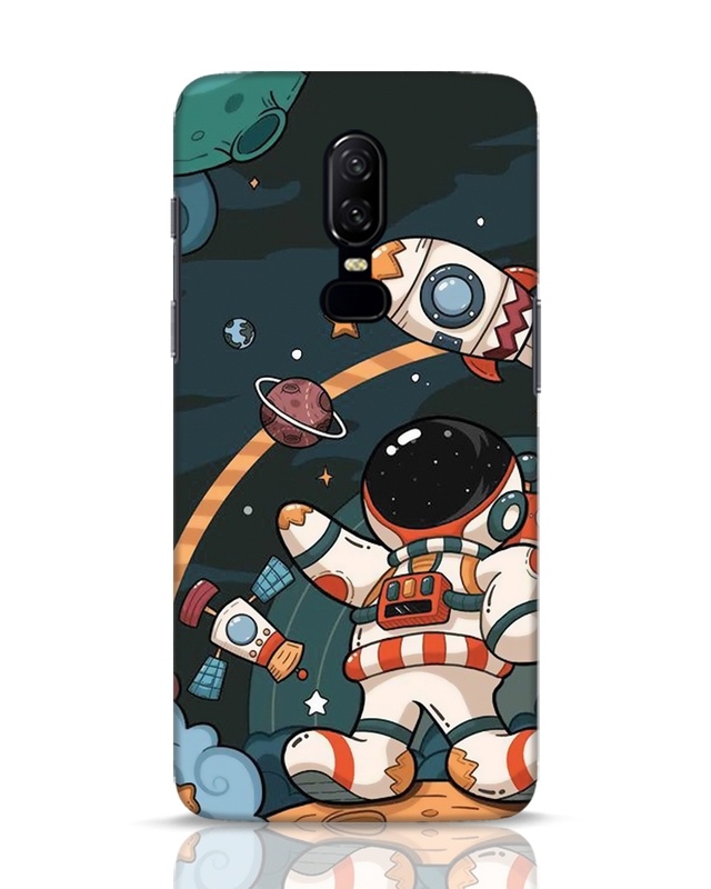 Shop Mind In Space Designer Hard Cover for OnePlus 6-Front