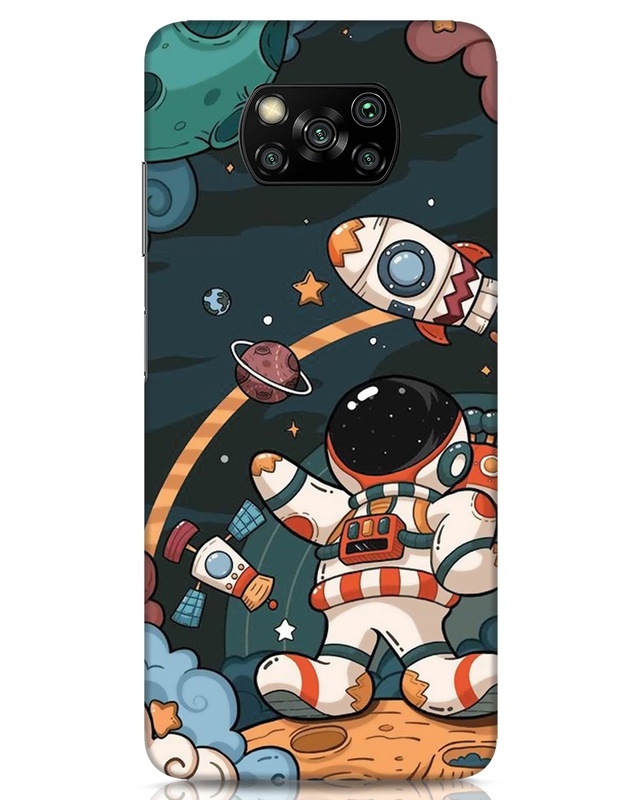Shop Mind In Space Designer Hard Cover for Xiaomi Poco x3-Front