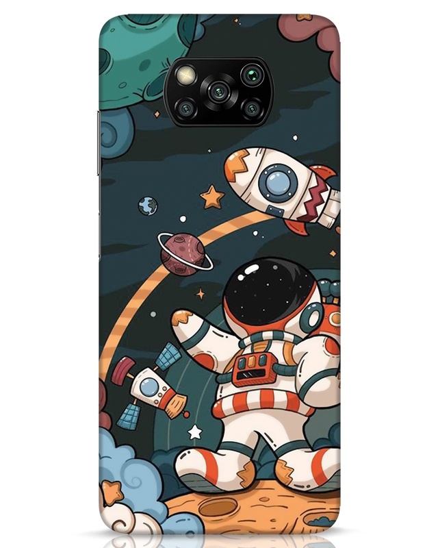 Shop Mind In Space Designer Hard Cover for Xiaomi Poco X3 Pro-Front
