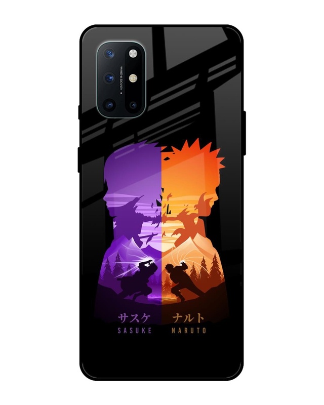 Shop Minimalist Anime Premium Glass Case for OnePlus 8T (Shock Proof,Scratch Resistant)-Front