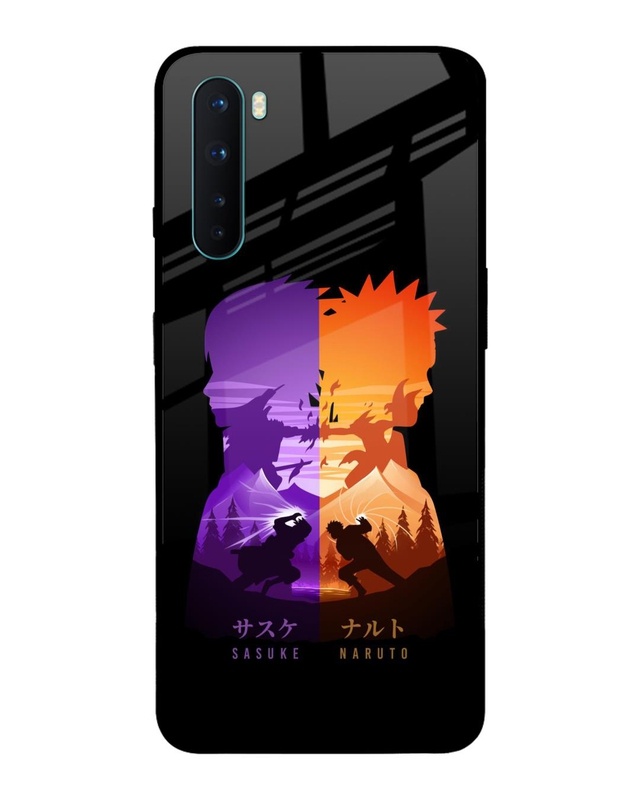 Shop Minimalist Anime Premium Glass Case for OnePlus Nord (Shock Proof,Scratch Resistant)-Front