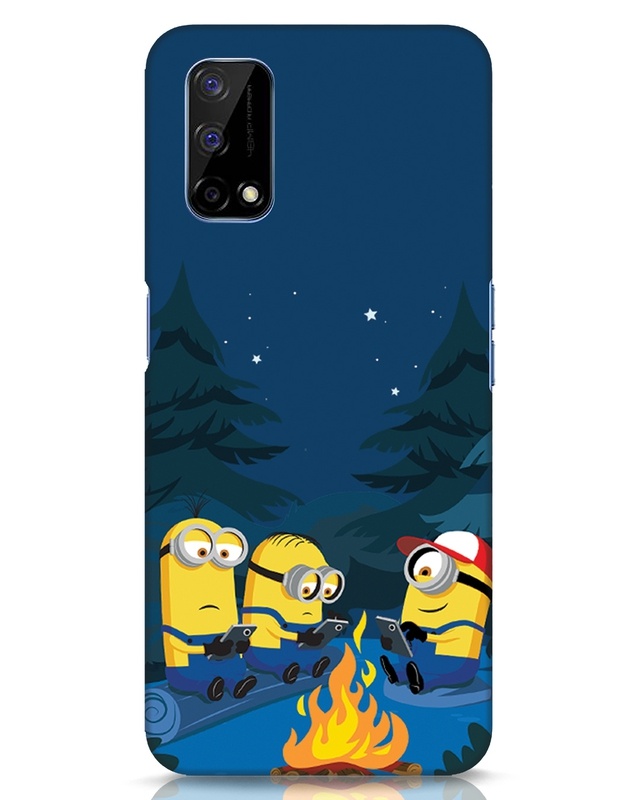 Shop Minion Trekking Designer Hard Cover for Realme Narzo 30 Pro-Front