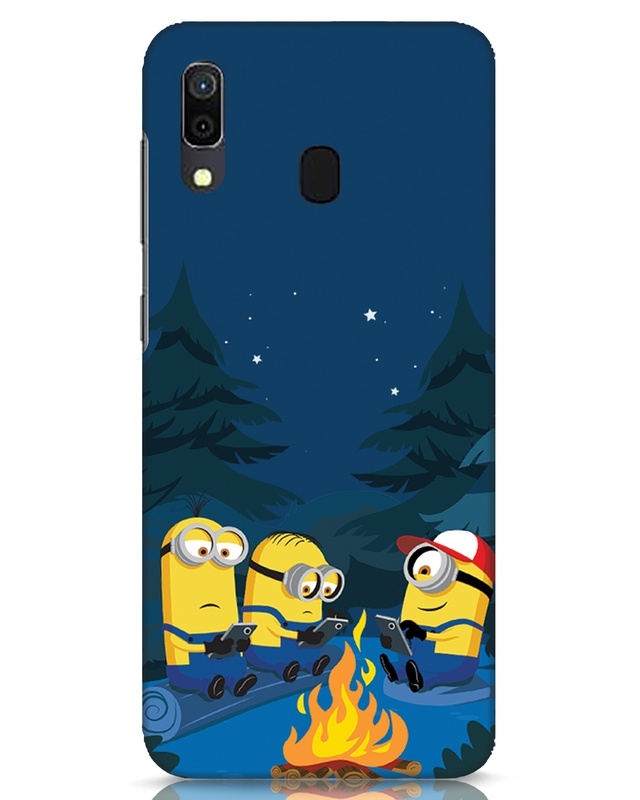 Shop Minion Trekking Designer Hard Cover for Samsung Galaxy A30-Front