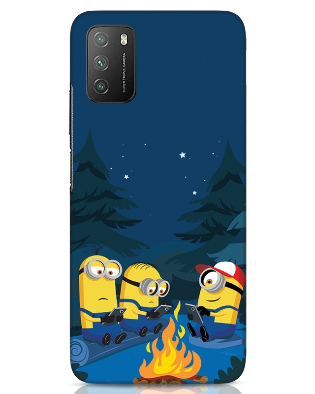 Shop Minion Trekking Designer Hard Cover for Xiaomi Poco M3-Front