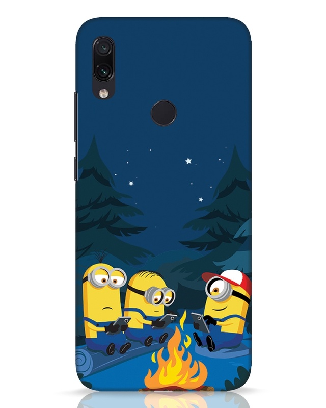 Shop Minion Trekking Designer Hard Cover for Xiaomi Redmi Note 7 Pro-Front