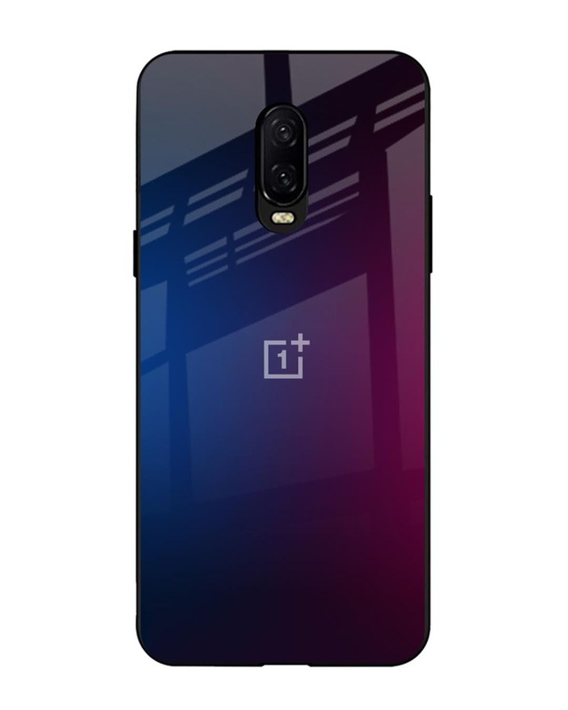 Shop Mix Gradient Shade Premium Glass Case For OnePlus 6T(Shock Proof, Scratch Resistant)-Front