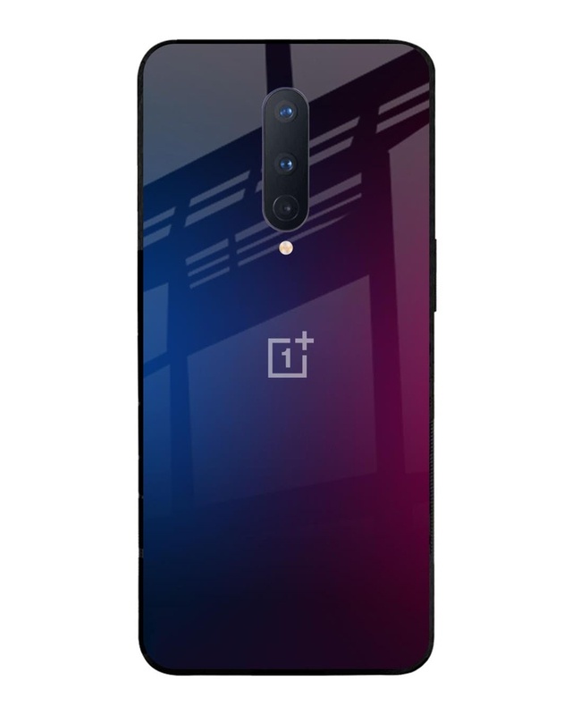Shop Mix Gradient Shade Premium Glass Case For OnePlus 8(Shock Proof, Scratch Resistant)-Front